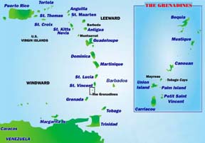 caribbean map bequia islands        <h3 class=